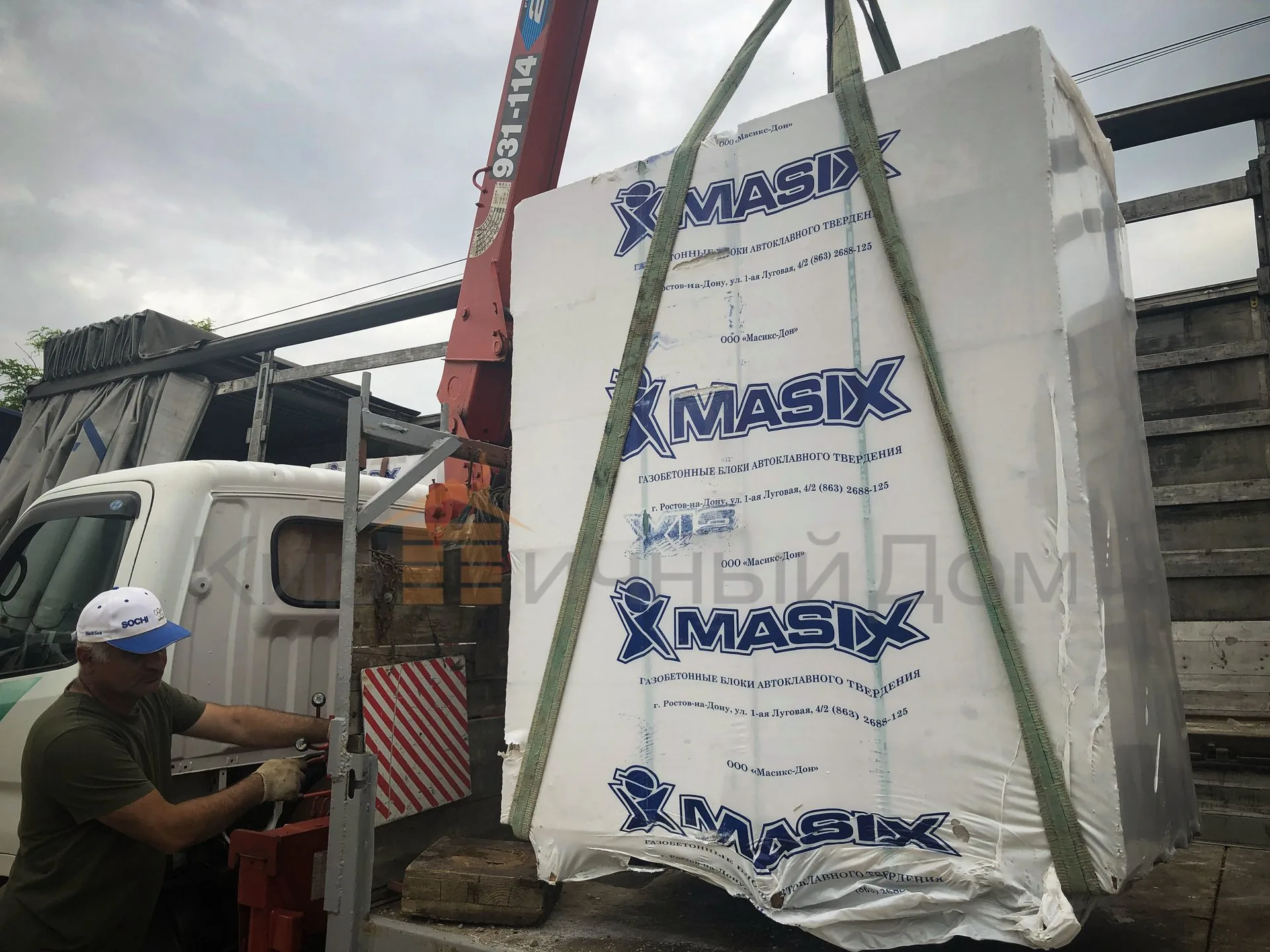 Газобетон Masix D600 625х250х250 мм фото 5