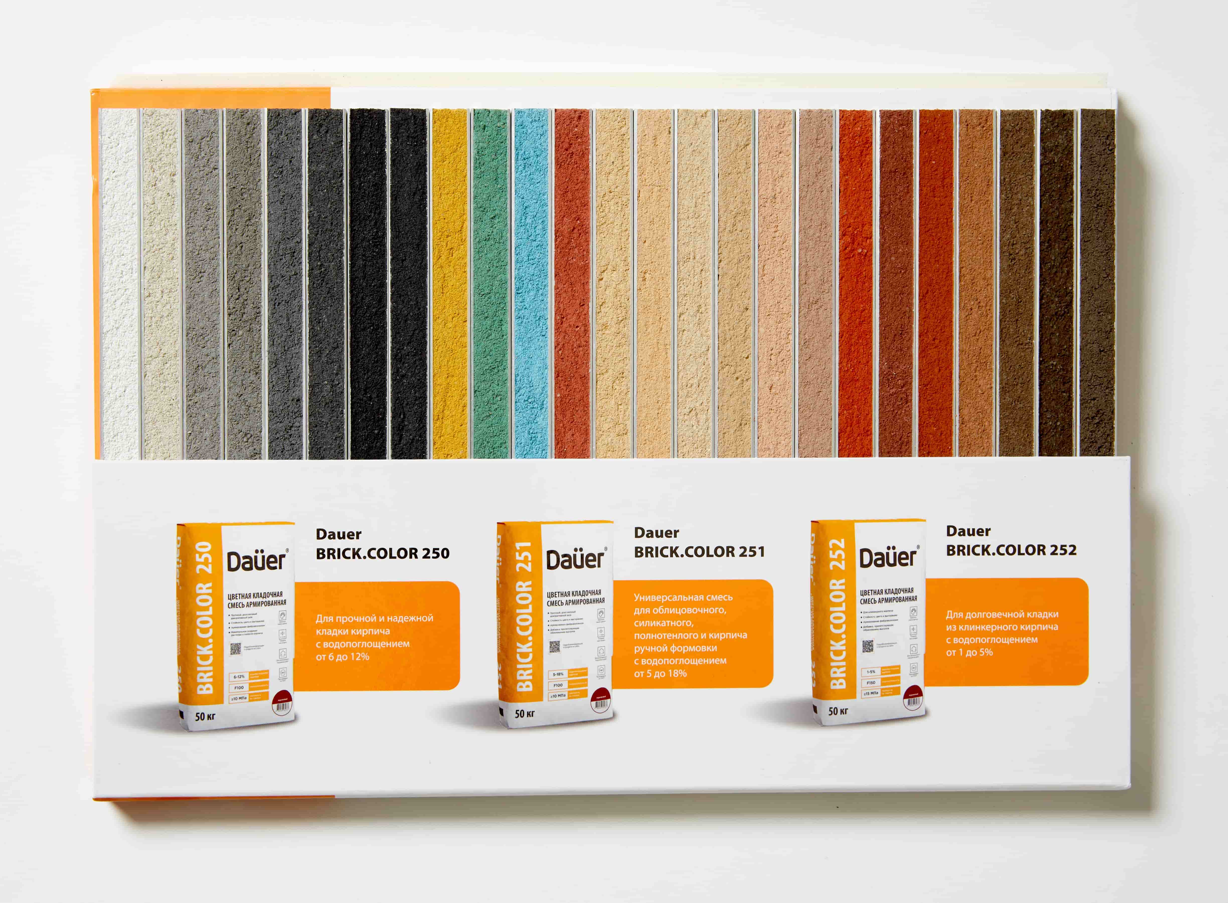 Цветная кладочная смесь армированная DAUER BRICK.COLOR 250 вишневый, 50 кг фото 2