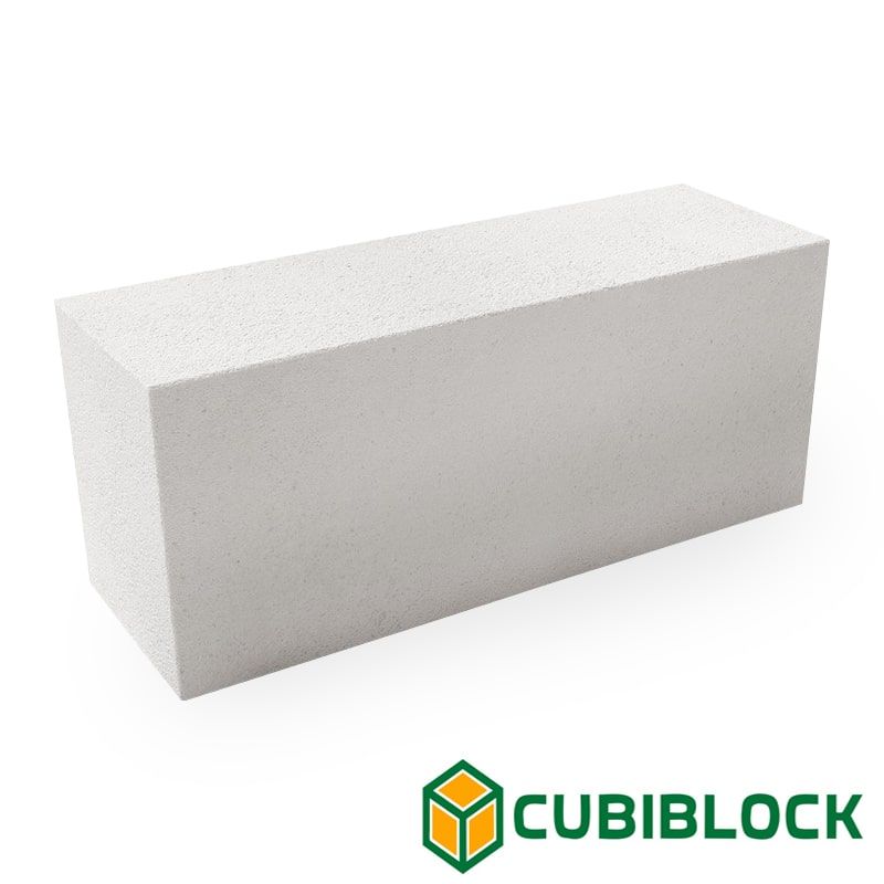 Газобетонный блок перегородочный Cubi Block D600 625х100х250 B3.5